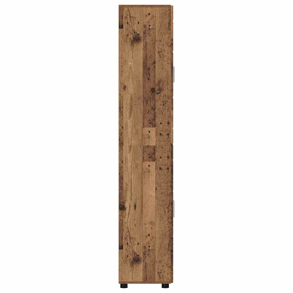 Hoge kast FLORIN Oudhout 60 x 35 x 182 cm Bewerkt hout is nu te koop bij PeponiXL, paradijselijk wonen!