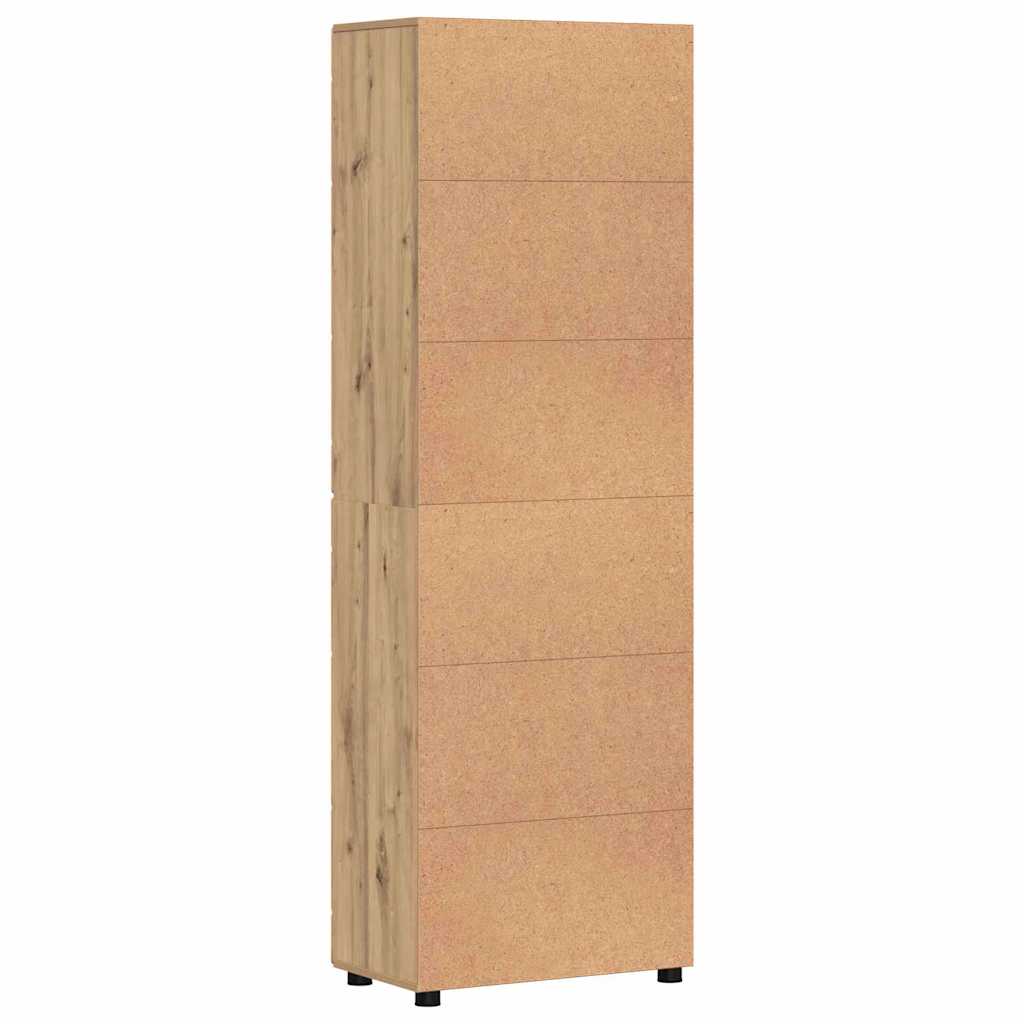 Hoge kast FLORIN Artisan Eiken 60 x 35 x 182 cm Bewerkt hout is nu te koop bij PeponiXL, paradijselijk wonen!