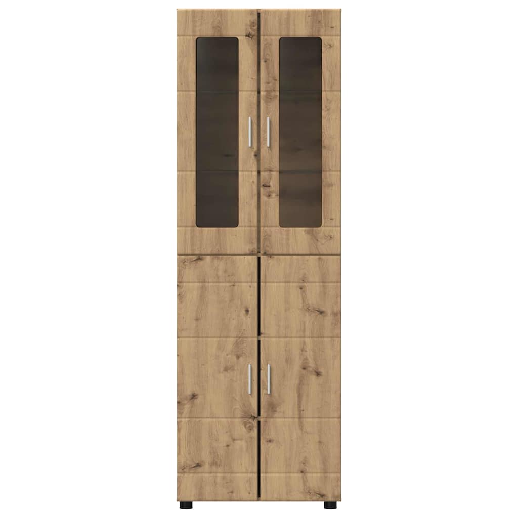 Hoge kast FLORIN Artisan Eiken 60 x 35 x 182 cm Bewerkt hout is nu te koop bij PeponiXL, paradijselijk wonen!