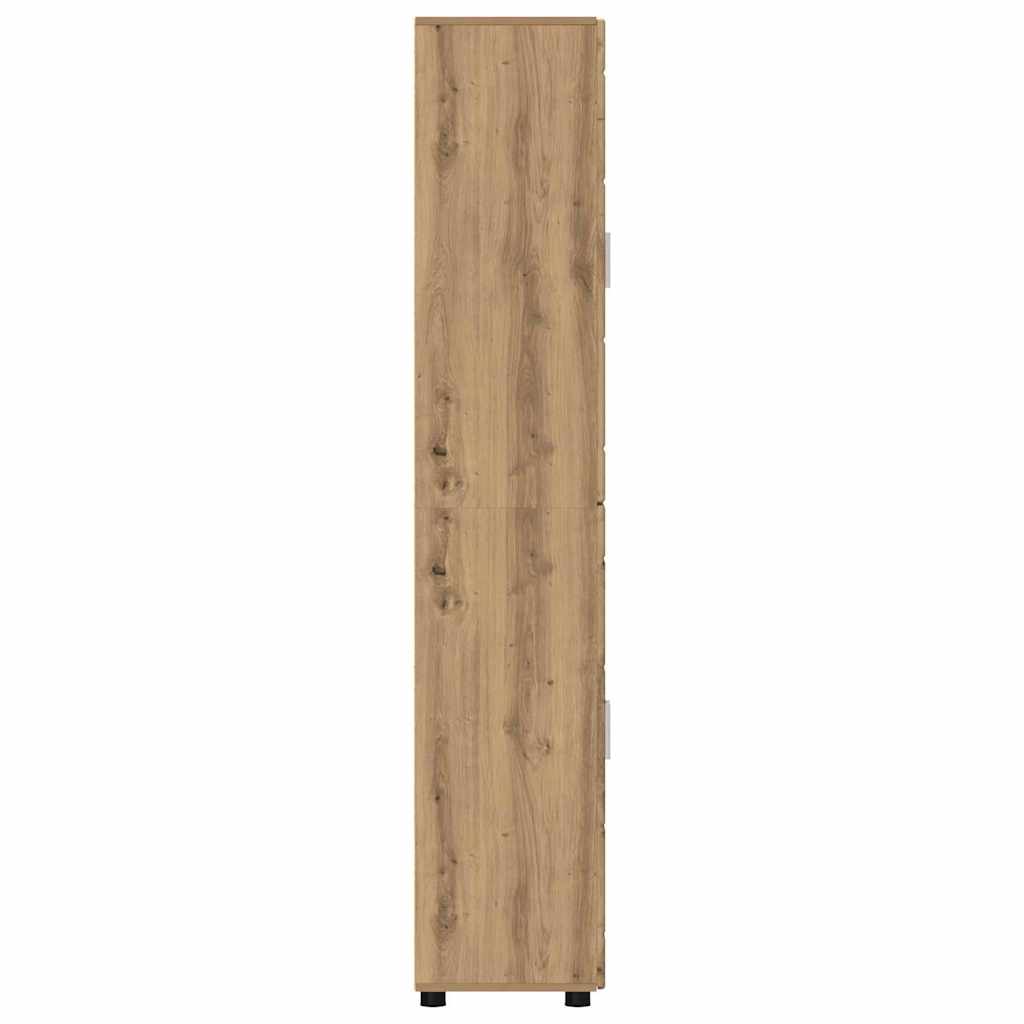 Hoge kast FLORIN Artisan Eiken 60 x 35 x 182 cm Bewerkt hout is nu te koop bij PeponiXL, paradijselijk wonen!