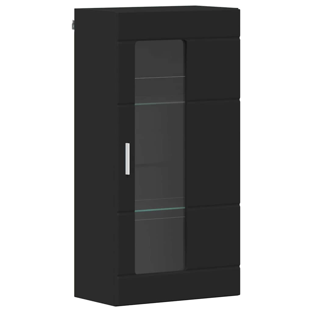 Tv-meubelset met lade met plank FLORIN 3 pcs Zwart Bewerkt hout is nu te koop bij PeponiXL, paradijselijk wonen!