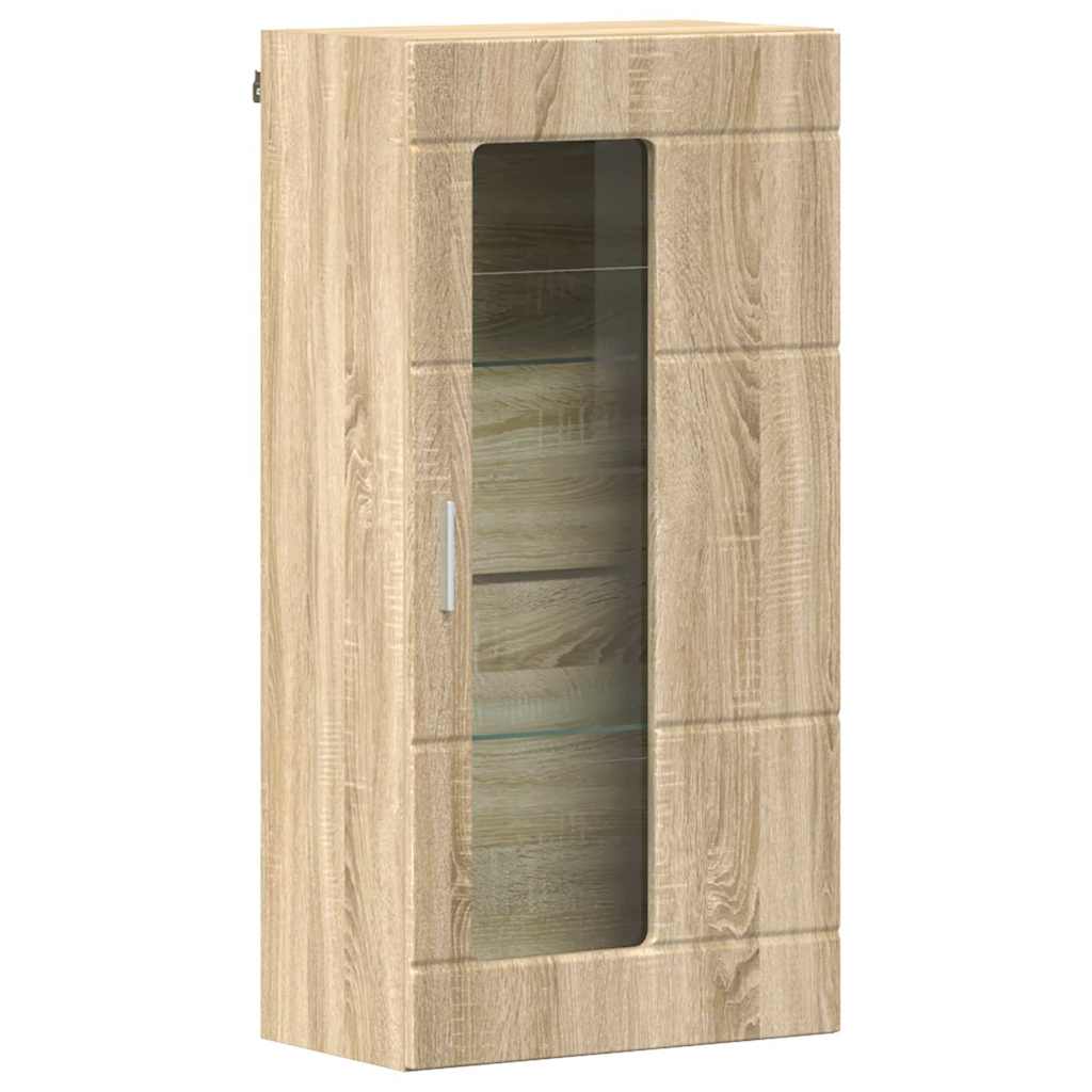 Tv-meubelset met lade FLORIN 3 pcs Sonoma Eiken Bewerkt hout is nu te koop bij PeponiXL, paradijselijk wonen!