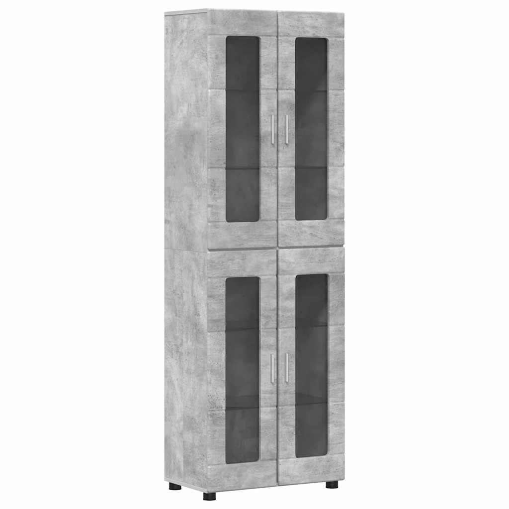 Tv-meubelset met lade FLORIN 3 pcs Beton Grijs Bewerkt hout is nu te koop bij PeponiXL, paradijselijk wonen!