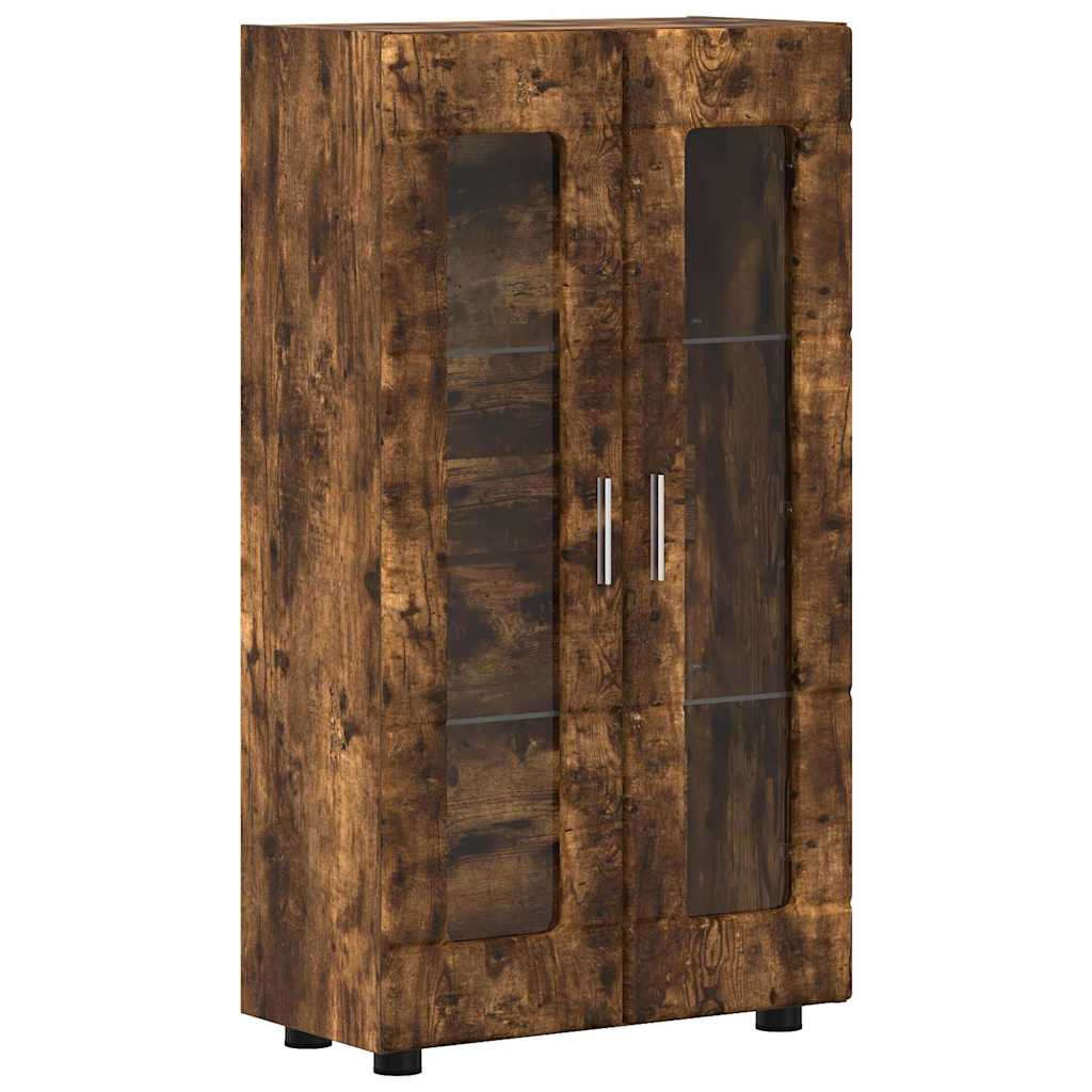 Tv-meubelset met lade FLORIN 3 pcs Gerookt eiken Bewerkt hout is nu te koop bij PeponiXL, paradijselijk wonen!