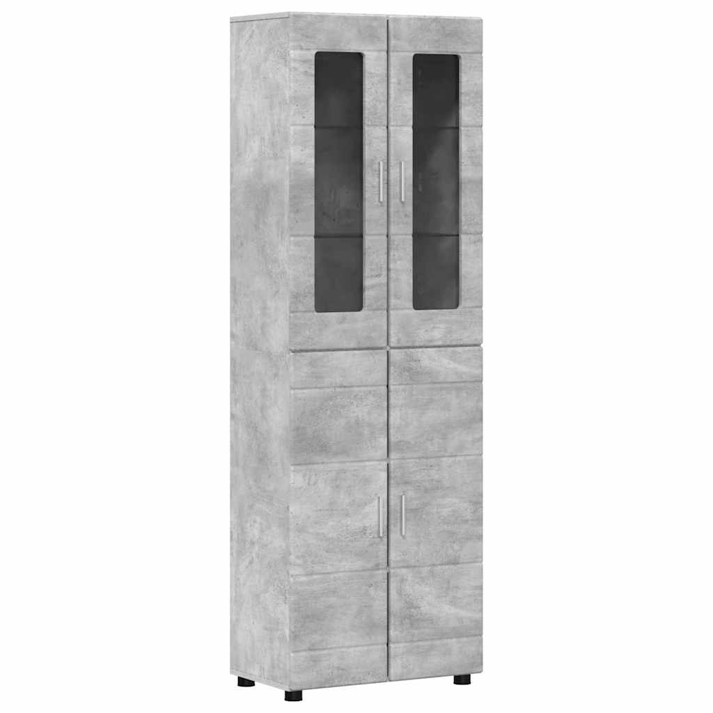 Tv-meubelset met lade FLORIN 3 pcs Beton Grijs Bewerkt hout is nu te koop bij PeponiXL, paradijselijk wonen!