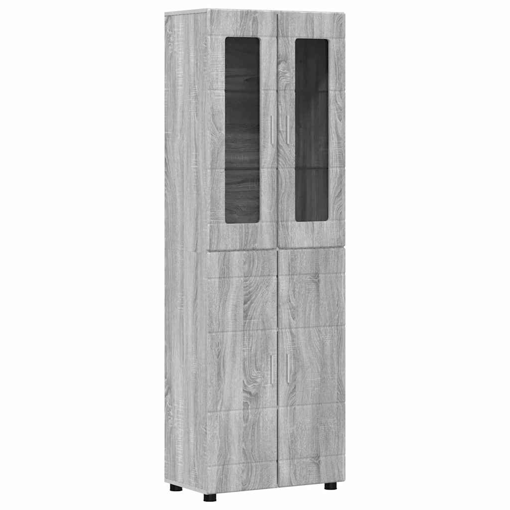Tv-meubelset met lade FLORIN 3 pcs Grijs Sonoma Bewerkt hout is nu te koop bij PeponiXL, paradijselijk wonen!