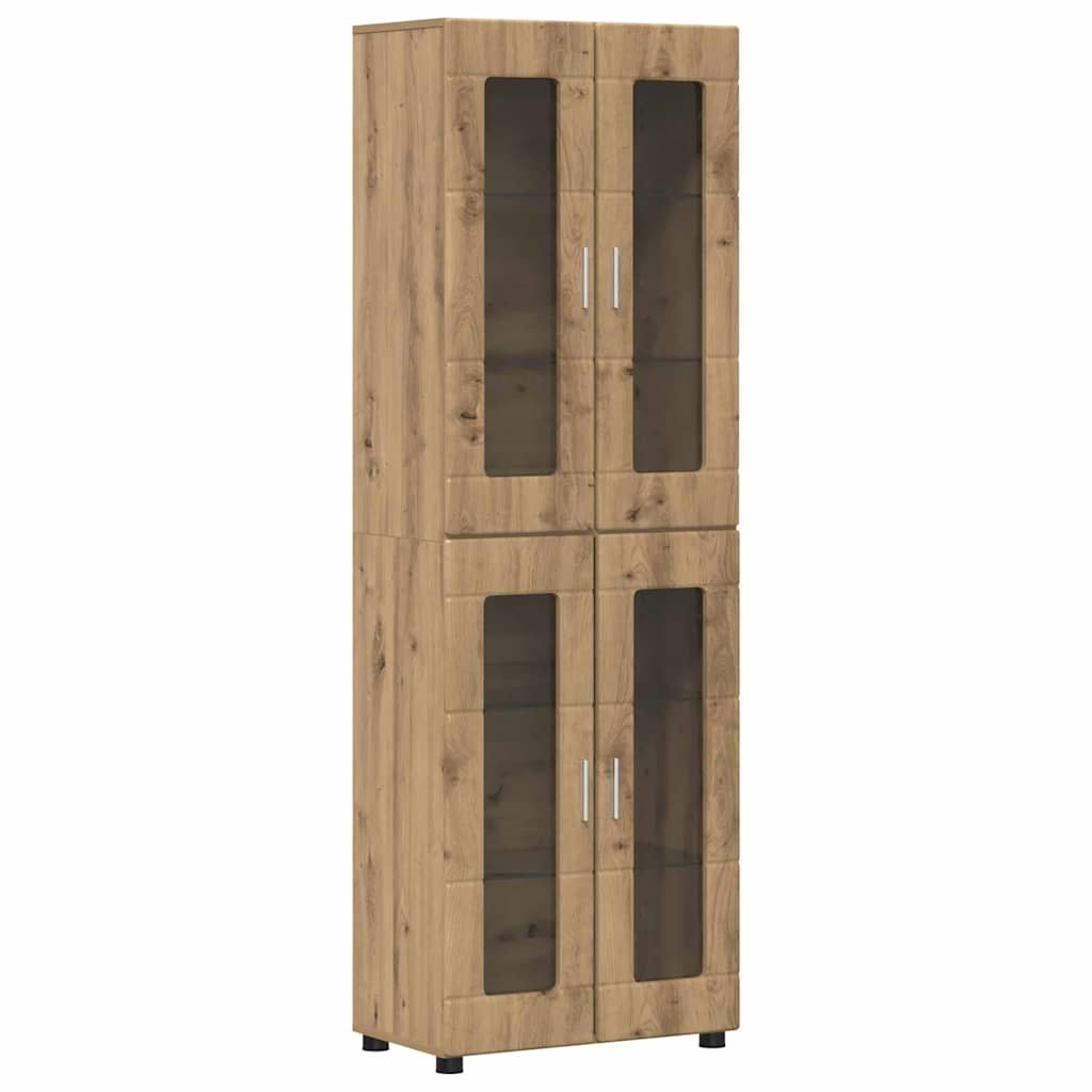 Tv-meubelset met lade FLORIN 3 pcs Artisan Eiken Bewerkt hout is nu te koop bij PeponiXL, paradijselijk wonen!