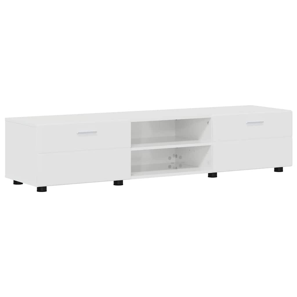 Tv-meubelset met lade FLORIN 3 pcs Hoogglans wit Bewerkt hout is nu te koop bij PeponiXL, paradijselijk wonen!