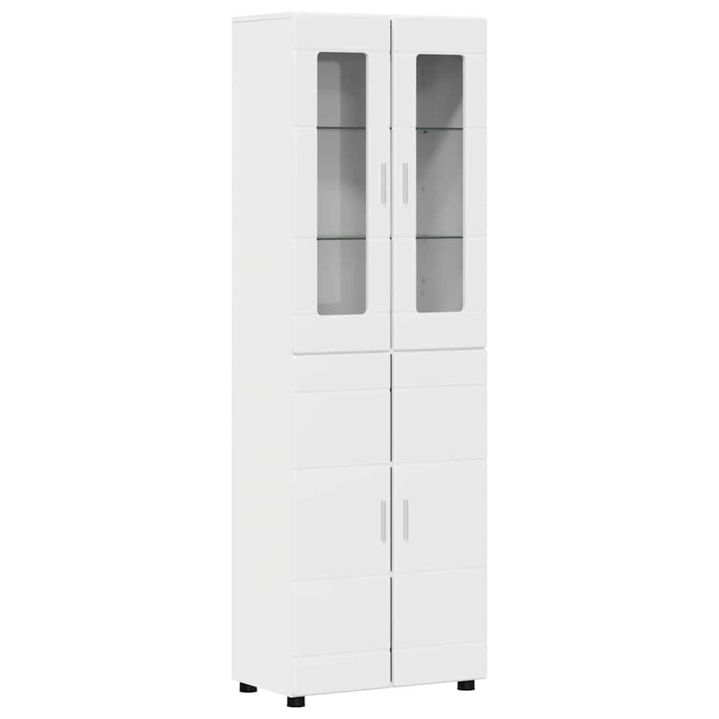 Tv-meubelset met lade FLORIN 3 pcs Hoogglans wit Bewerkt hout is nu te koop bij PeponiXL, paradijselijk wonen!