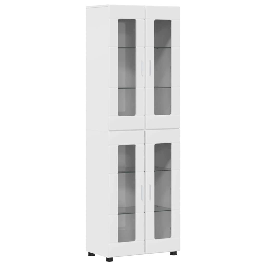 Tv-meubelset met lade FLORIN 3 pcs Hoogglans wit Bewerkt hout is nu te koop bij PeponiXL, paradijselijk wonen!