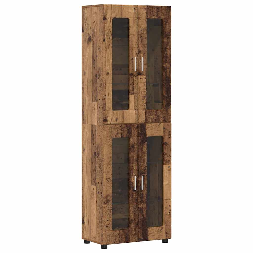 Tv-meubelset met lade FLORIN 3 pcs Oudhout Bewerkt hout is nu te koop bij PeponiXL, paradijselijk wonen!