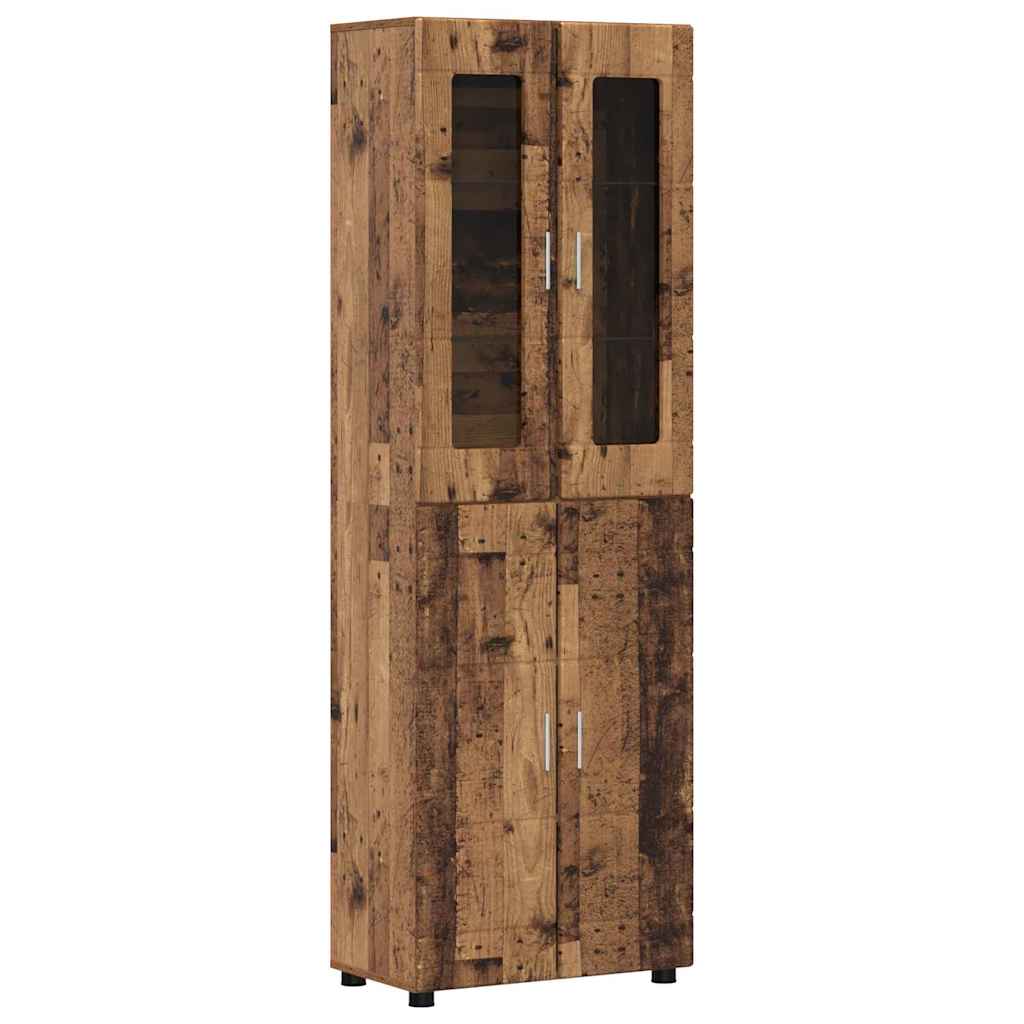 Tv-meubelset met lade FLORIN 3 pcs Oudhout Bewerkt hout is nu te koop bij PeponiXL, paradijselijk wonen!