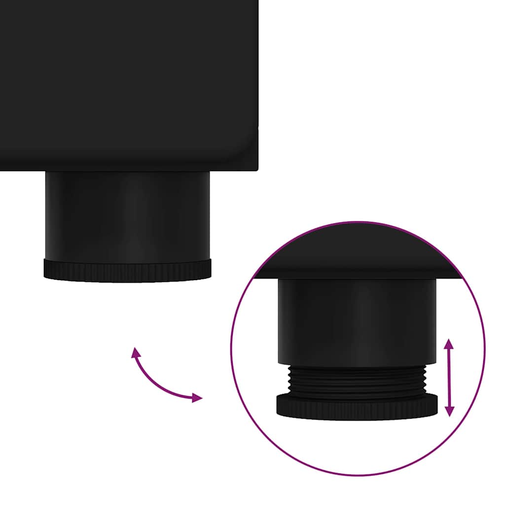 Badkamermeubelset met plank met opslag TULUM Zwart Bewerkt hout is nu te koop bij PeponiXL, paradijselijk wonen!