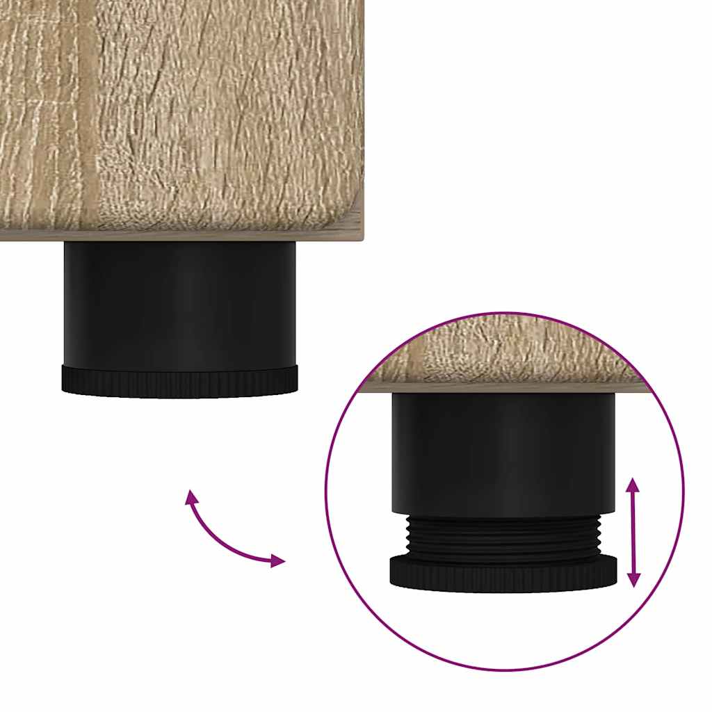 Badkamermeubelset met plank TULUM Sonoma Eiken Bewerkt hout is nu te koop bij PeponiXL, paradijselijk wonen!