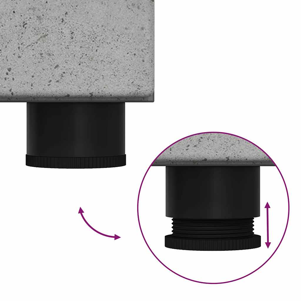 Badkamermeubelset TULUM 2 pcs Beton Grijs 60 x 34 x 63 cm is nu te koop bij PeponiXL, paradijselijk wonen!