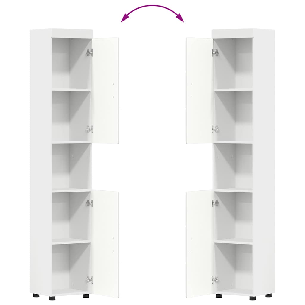 Badkamermeubelset TULUM 3 pcs Wit 60 x 34 x 63 cm Bewerkt hout is nu te koop bij PeponiXL, paradijselijk wonen!