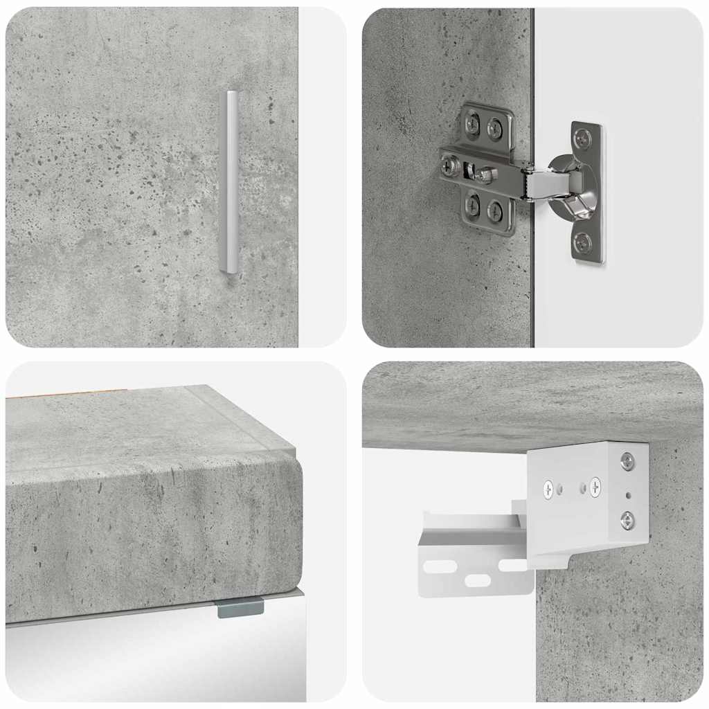 Badkamermeubelset TULUM 3 pcs Beton Grijs 60 x 34 x 63 cm is nu te koop bij PeponiXL, paradijselijk wonen!