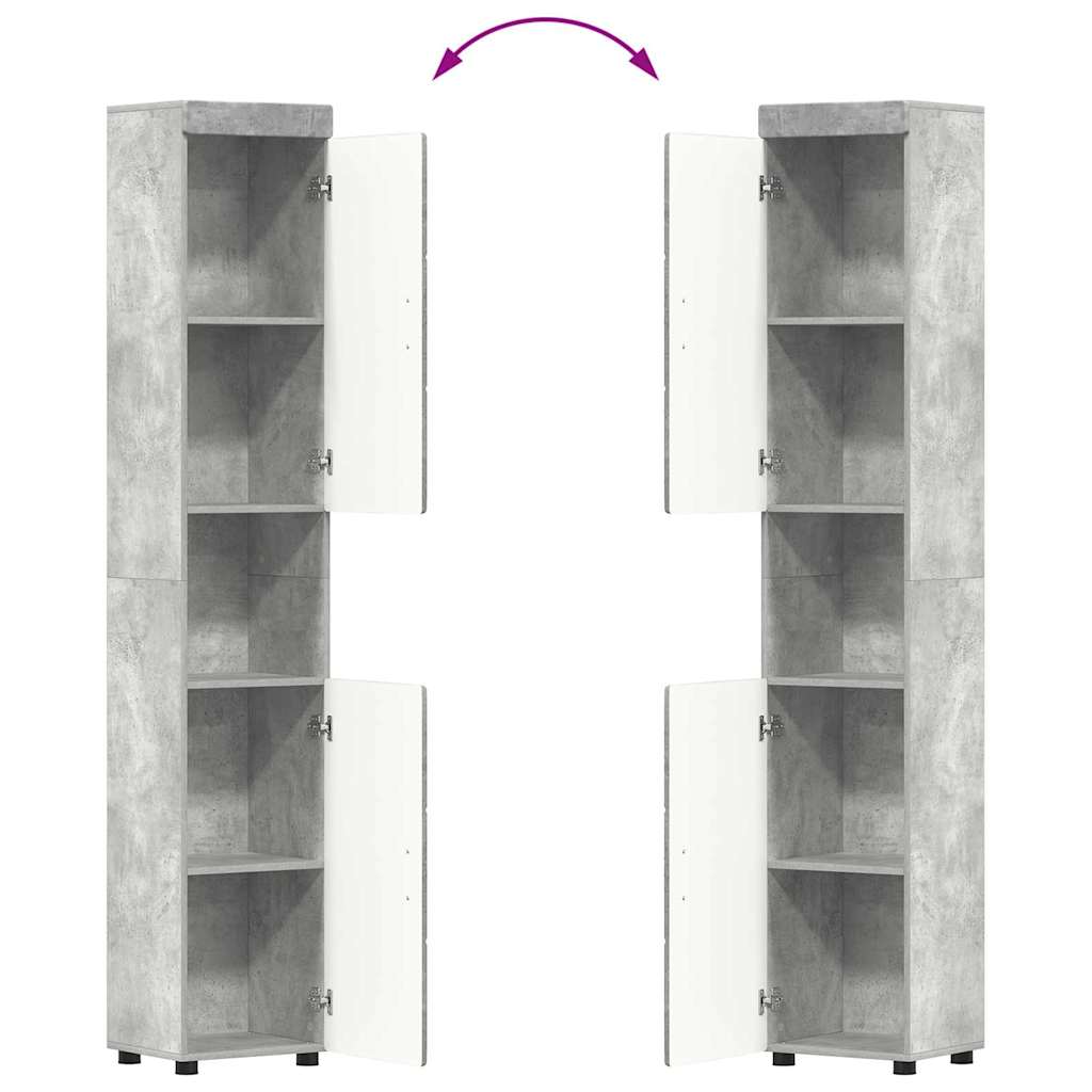 Badkamermeubelset TULUM 3 pcs Beton Grijs 60 x 34 x 63 cm is nu te koop bij PeponiXL, paradijselijk wonen!
