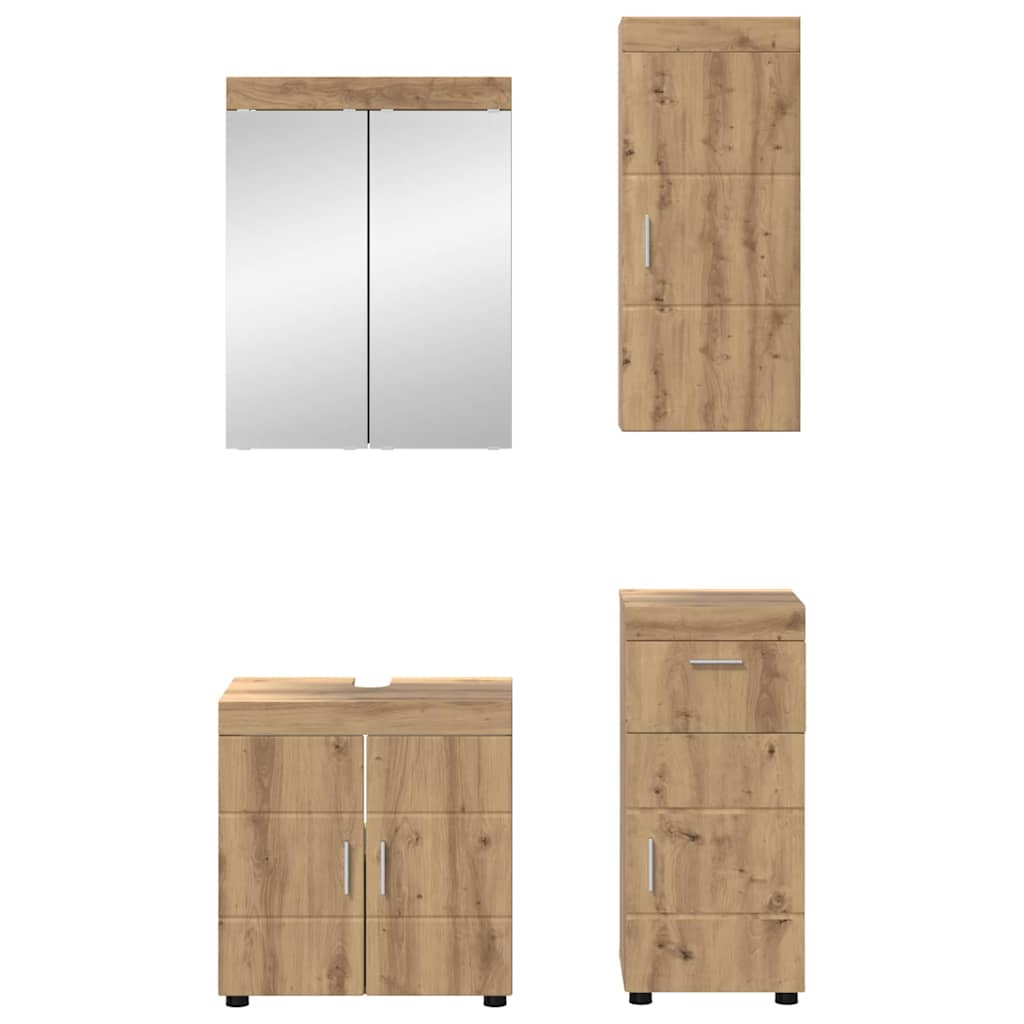 Badkamermeubelset met lade TULUM Artisan Eiken Bewerkt hout is nu te koop bij PeponiXL, paradijselijk wonen!