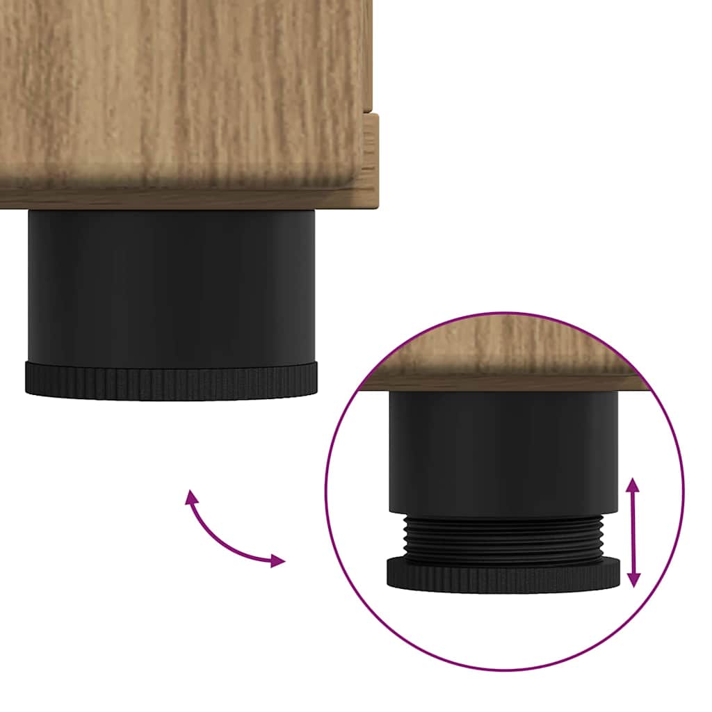 Badkamermeubelset met lade TULUM Artisan Eiken Bewerkt hout is nu te koop bij PeponiXL, paradijselijk wonen!