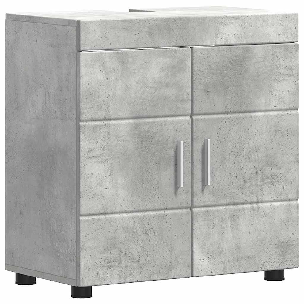 Badkamermeubelset TULUM 5 pcs Beton Grijs 60 x 34 x 63 cm is nu te koop bij PeponiXL, paradijselijk wonen!