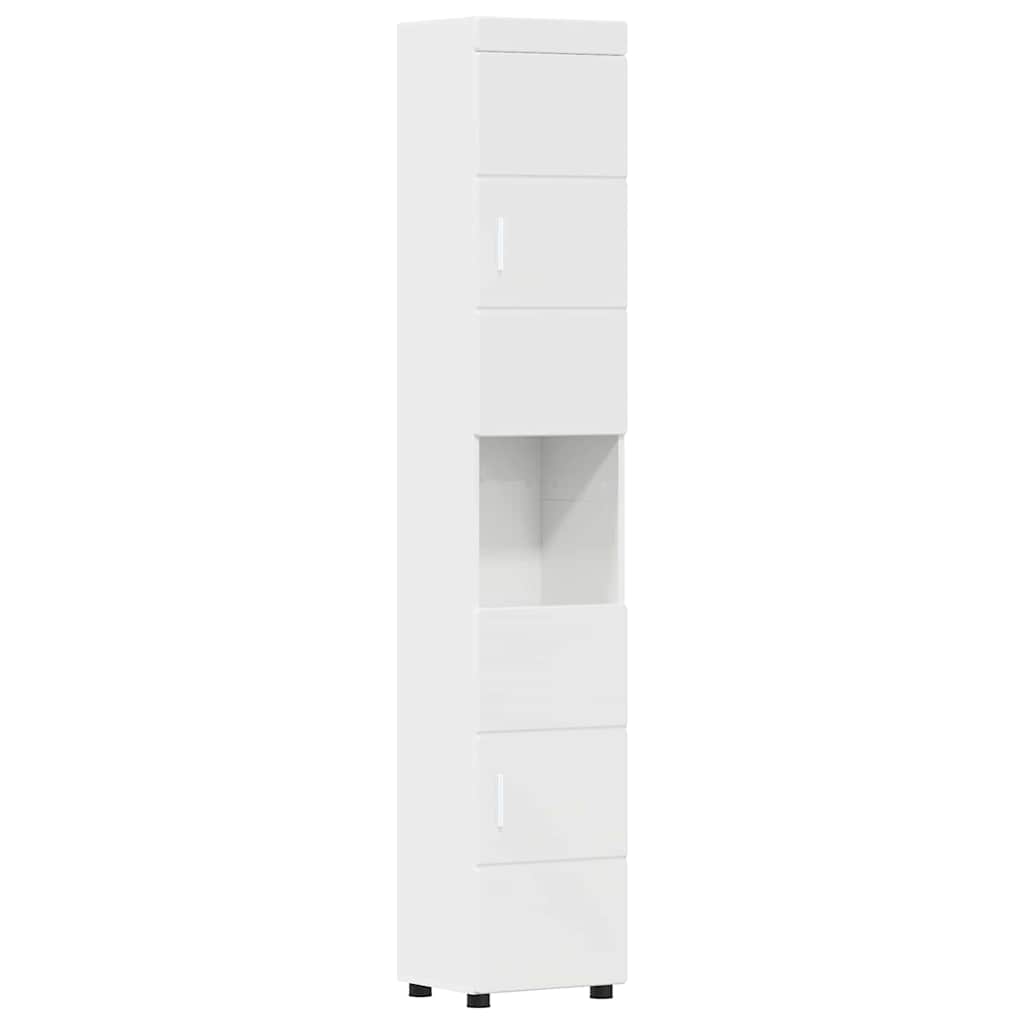 Badkamermeubelset TULUM 5 pcs Hoogglans wit 60 x 34 x 63 cm is nu te koop bij PeponiXL, paradijselijk wonen!