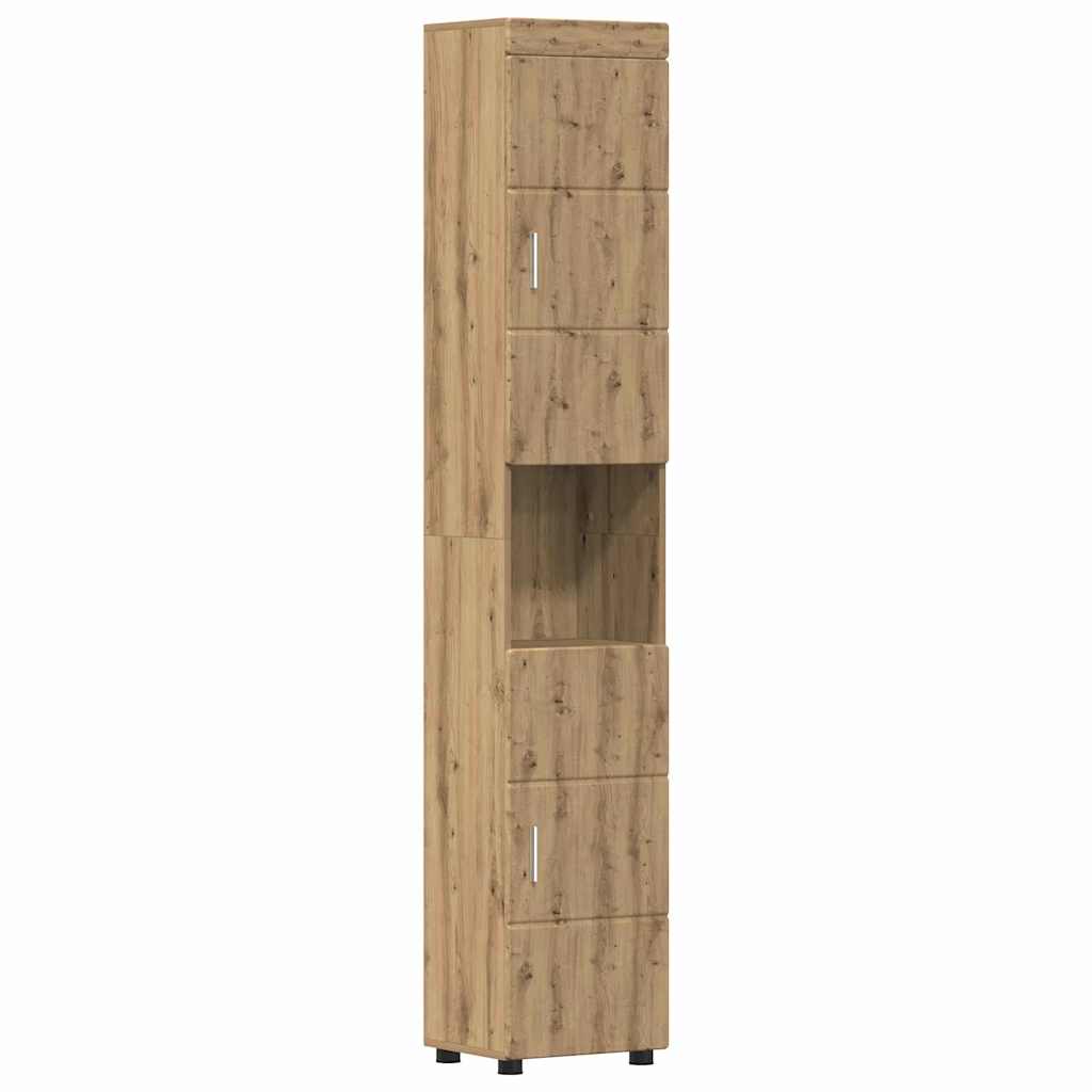 Badkamermeubelset TULUM 5 st Artisan Eiken 60 x 34 x 63 cm is nu te koop bij PeponiXL, paradijselijk wonen!