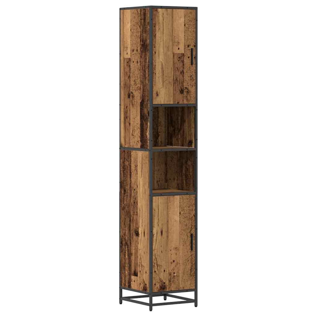 Badkamermeubelset Oud Hout 35 x 37,5 x 188,5 cm Bewerkt hout is nu te koop bij PeponiXL, paradijselijk wonen!