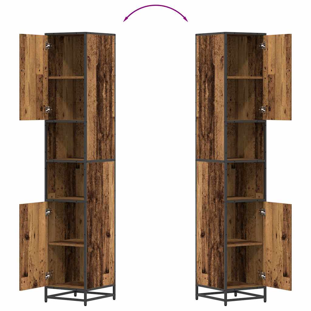 Badkamermeubelset Oud Hout 35 x 37,5 x 188,5 cm Bewerkt hout is nu te koop bij PeponiXL, paradijselijk wonen!
