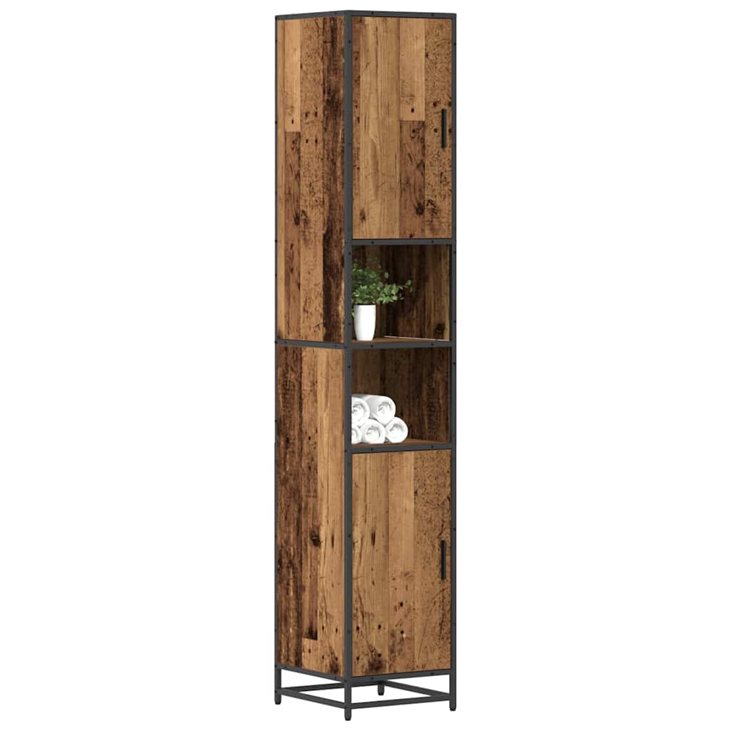 Badkamermeubelset Oud Hout 35 x 37,5 x 188,5 cm Bewerkt hout is nu te koop bij PeponiXL, paradijselijk wonen!