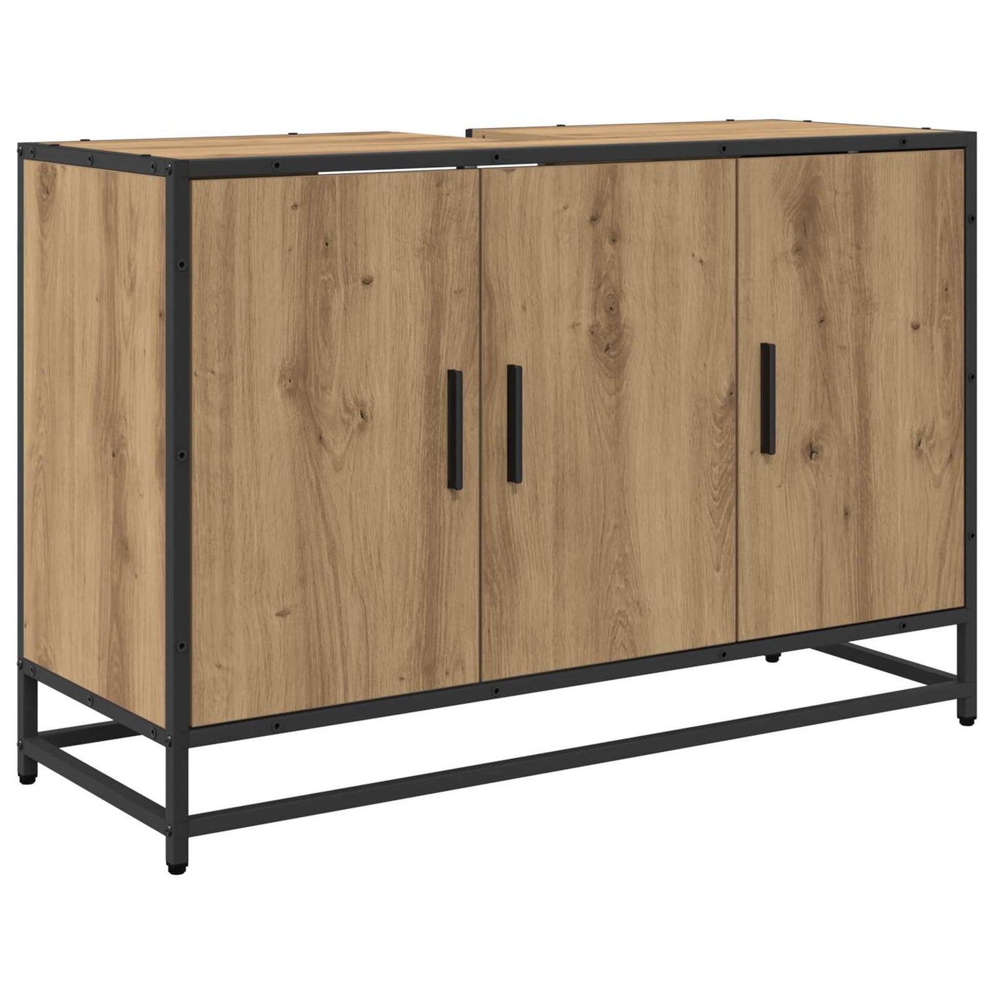 Badkamermeubelset 2 st Artisan Eiken 90 x 33 x 60 cm is nu te koop bij PeponiXL, paradijselijk wonen!