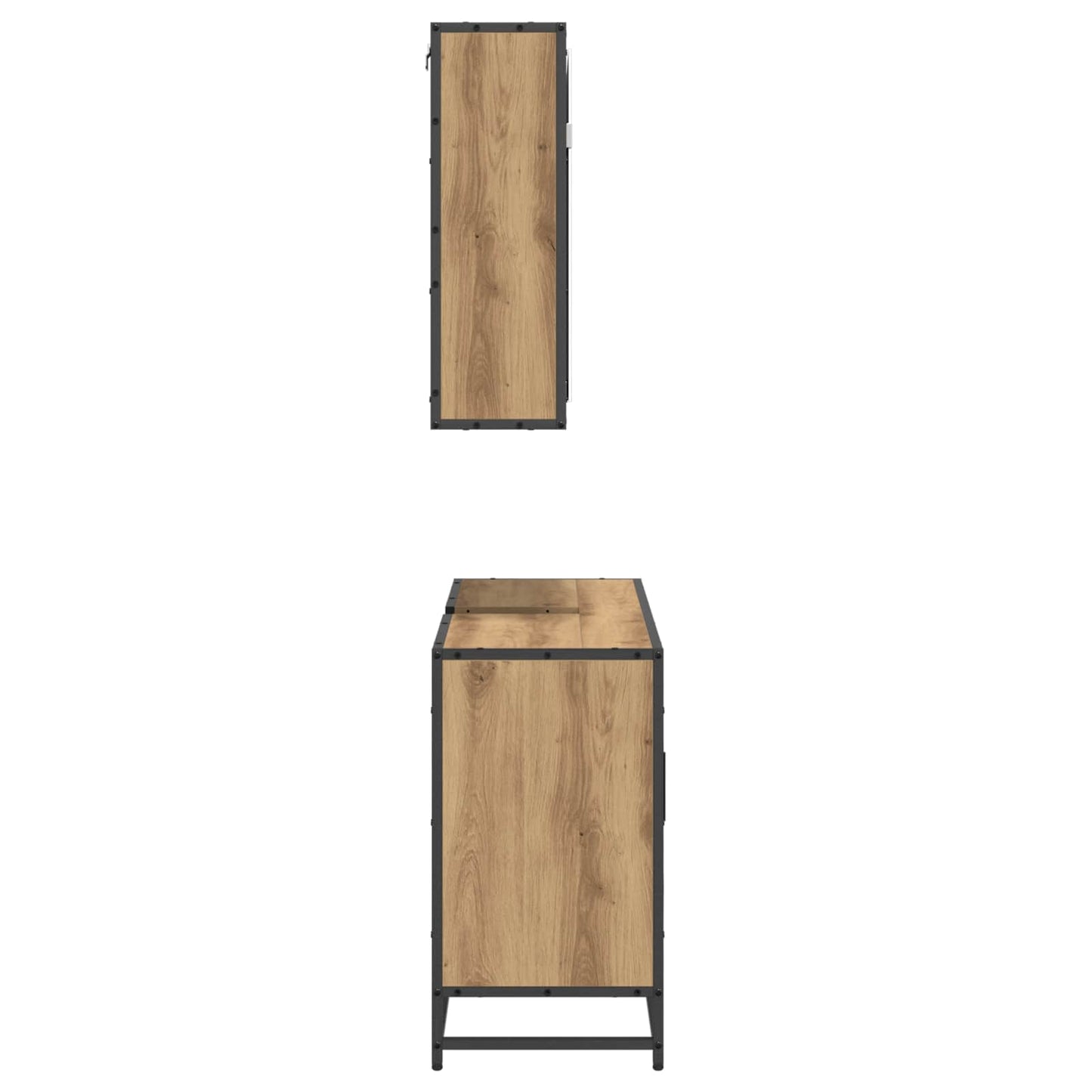 Badkamermeubelset 2 st Artisan Eiken 90 x 33 x 60 cm is nu te koop bij PeponiXL, paradijselijk wonen!
