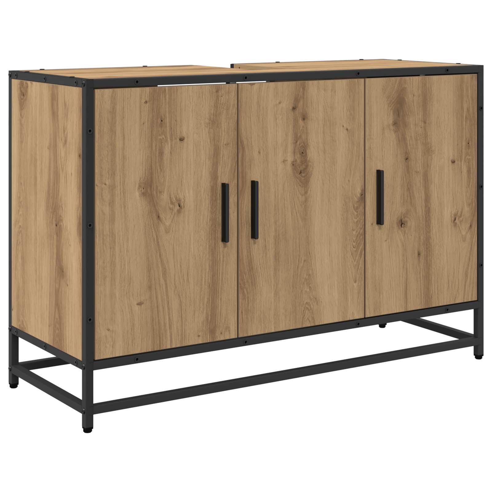 Badkamermeubelset 2 st Artisan Eiken 90 x 33 x 60 cm is nu te koop bij PeponiXL, paradijselijk wonen!