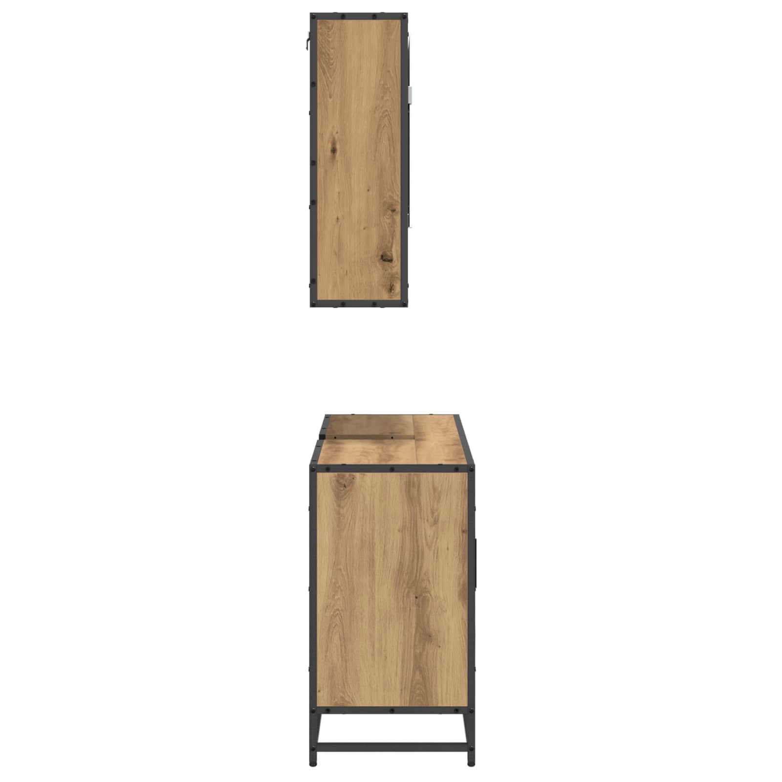 Badkamermeubelset 2 st Artisan Eiken 90 x 33 x 60 cm is nu te koop bij PeponiXL, paradijselijk wonen!