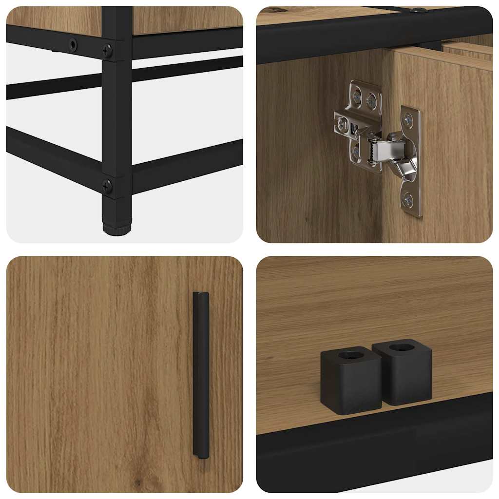 TV Eenheden 2 pcs Artisan Eiken 240 x 35 x 41 cm Bewerkt hout is nu te koop bij PeponiXL, paradijselijk wonen!