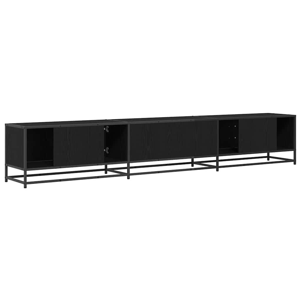 TV Eenheden 2 pcs Zwart Eiken 240 x 35 x 41 cm Bewerkt hout is nu te koop bij PeponiXL, paradijselijk wonen!
