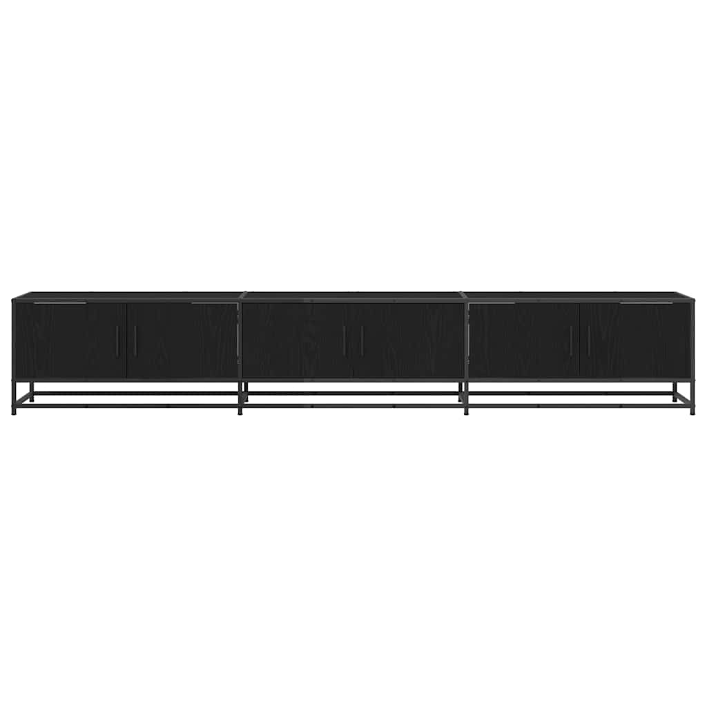 TV Eenheden 2 pcs Zwart Eiken 240 x 35 x 41 cm Bewerkt hout is nu te koop bij PeponiXL, paradijselijk wonen!
