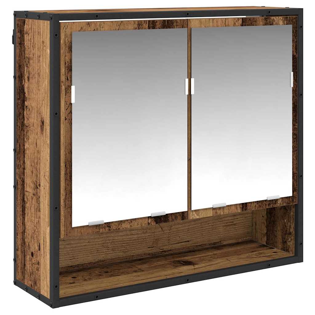 Badkamermeubelset met lade 3 pcs Oud Hout Bewerkt hout is nu te koop bij PeponiXL, paradijselijk wonen!