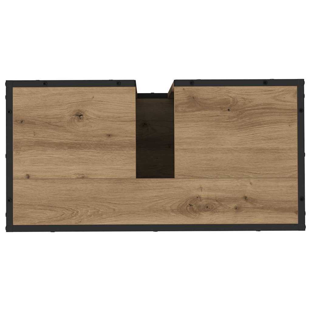 Badkamermeubelset 4 st Artisan Eiken 65 x 33 x 60 cm is nu te koop bij PeponiXL, paradijselijk wonen!