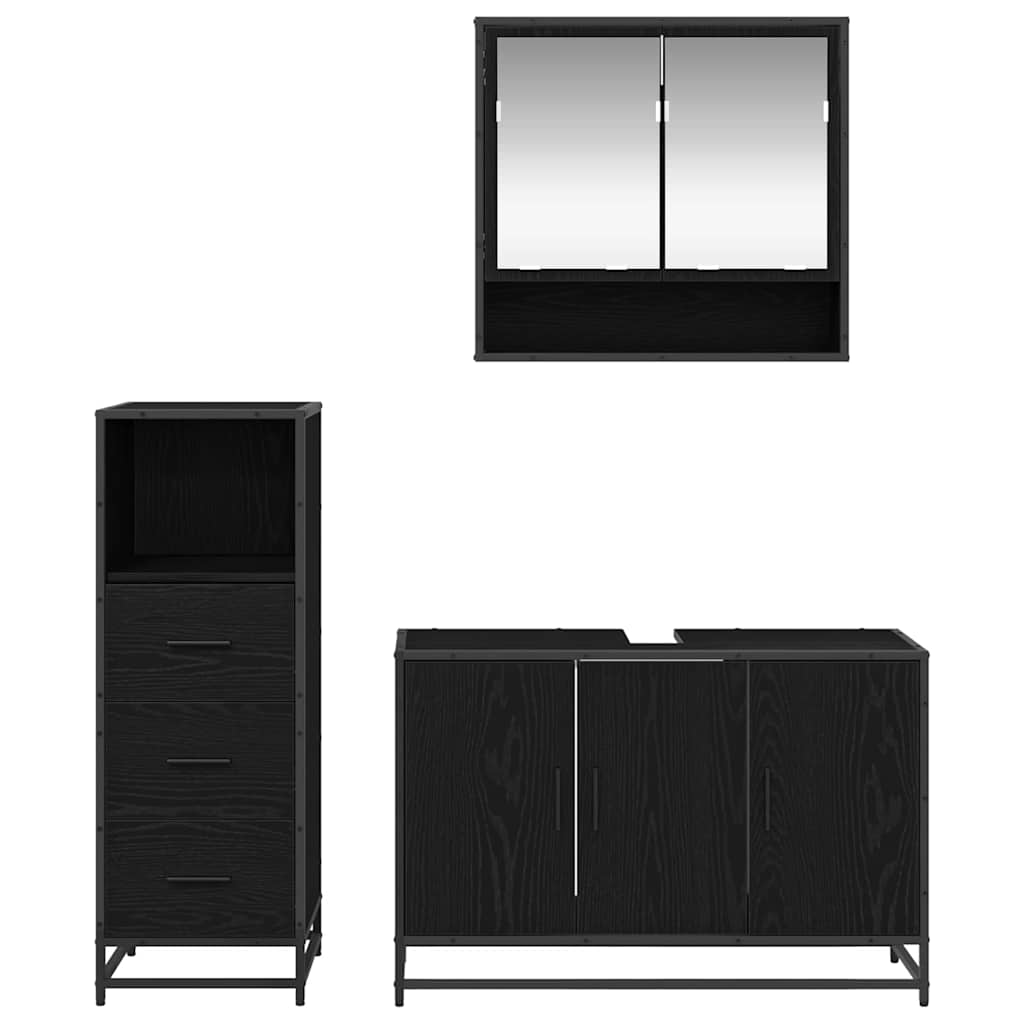 Badkamermeubelset met lade 2 pcs Oud Hout Bewerkt hout is nu te koop bij PeponiXL, paradijselijk wonen!