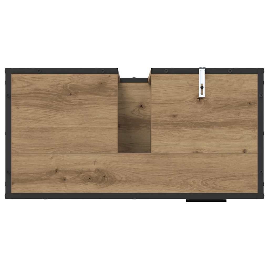 Badkamermeubelset 4 st Artisan Eiken 65 x 33 x 60 cm is nu te koop bij PeponiXL, paradijselijk wonen!