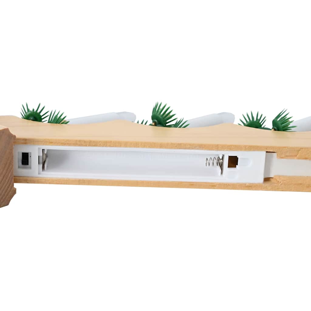 Kerst Kaars Brug Bruin 39.5 x 5 x 29 cm Massief grenenhout is nu te koop bij PeponiXL, paradijselijk wonen!