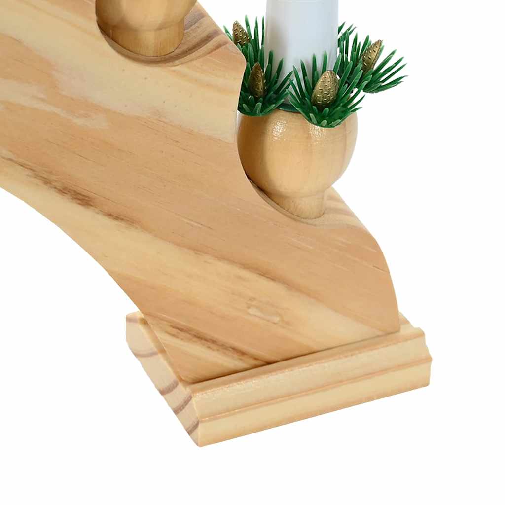 Kerst Kaarsenboog met 10 LED Kaarsen Bruin 47 x 5 x 29 cm is nu te koop bij PeponiXL, paradijselijk wonen!