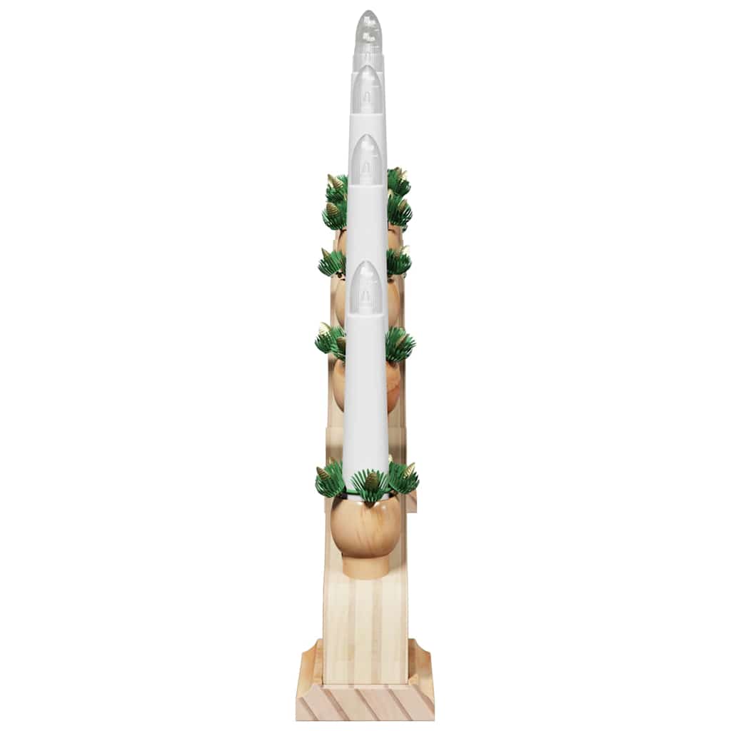 Kerst Kaarsenboog met 10 LED Kaarsen Bruin 47 x 5 x 29 cm is nu te koop bij PeponiXL, paradijselijk wonen!