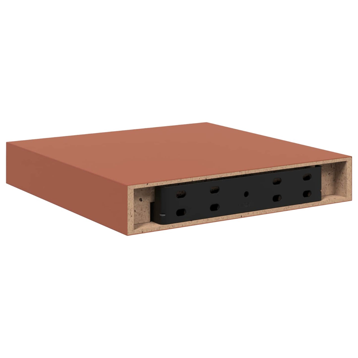 Wandplank met opslag 2 pcs Rood 23 x 23,5 x 4 cm Bewerkt hout is nu te koop bij PeponiXL, paradijselijk wonen!