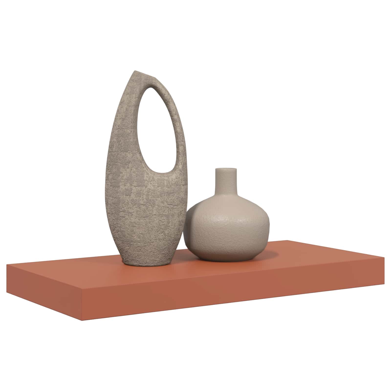 Wandplank Wandgemonteerd Rood 50 x 23 x 4 cm Bewerkt hout is nu te koop bij PeponiXL, paradijselijk wonen!