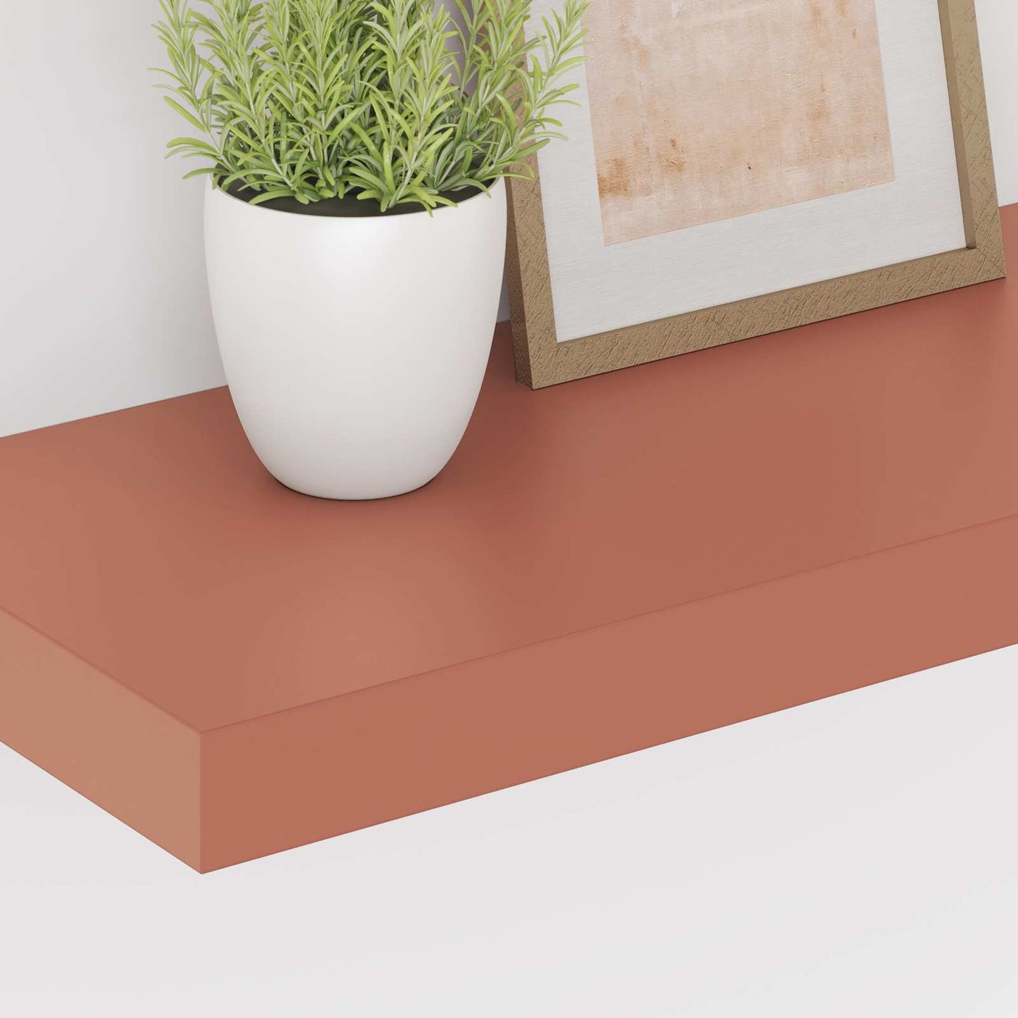 Wandplank Wandgemonteerd 4 pcs Rood 50 x 23 x 4 cm Bewerkt hout is nu te koop bij PeponiXL, paradijselijk wonen!