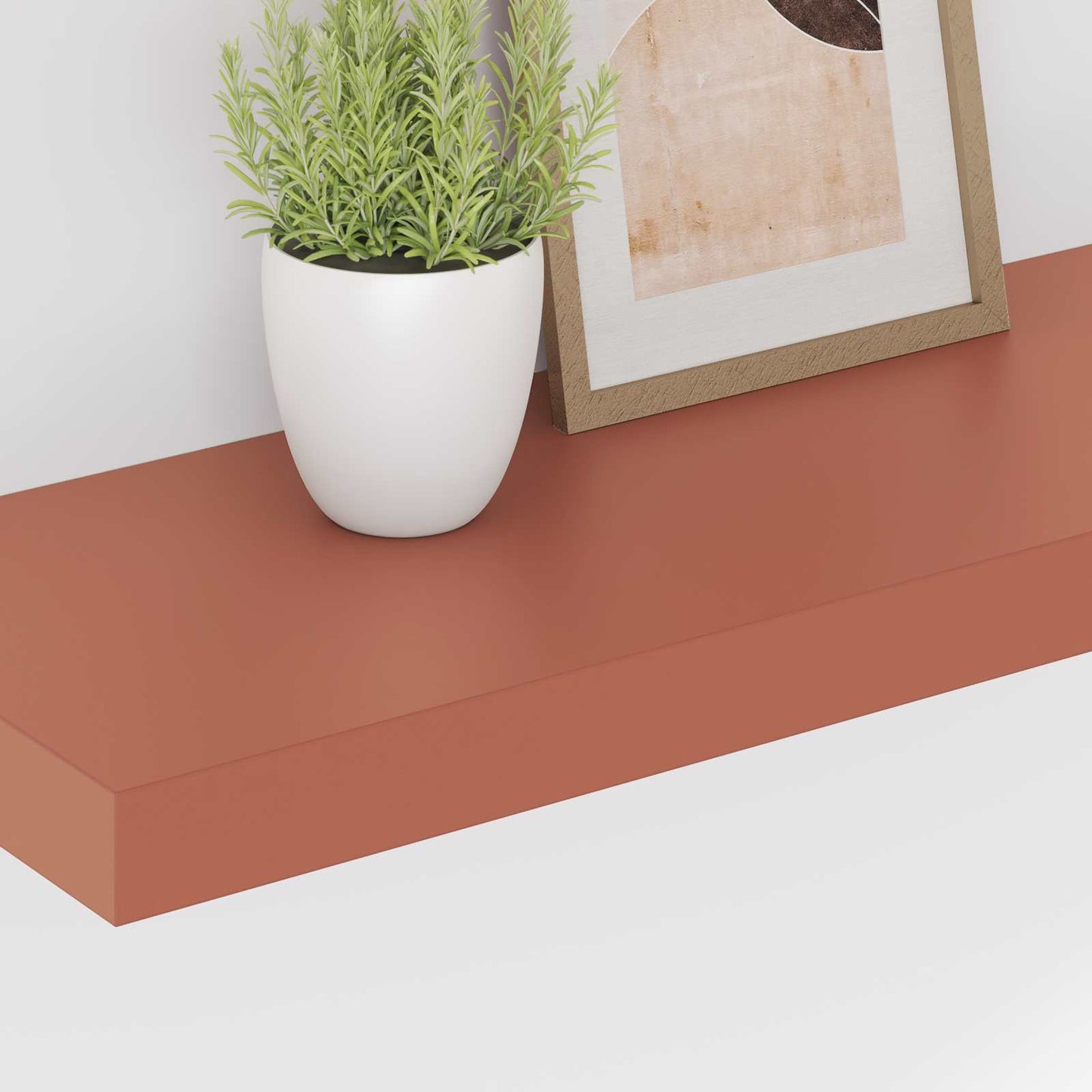 Wandplank Wandgemonteerd Rood 60 x 23 x 4 cm Bewerkt hout is nu te koop bij PeponiXL, paradijselijk wonen!