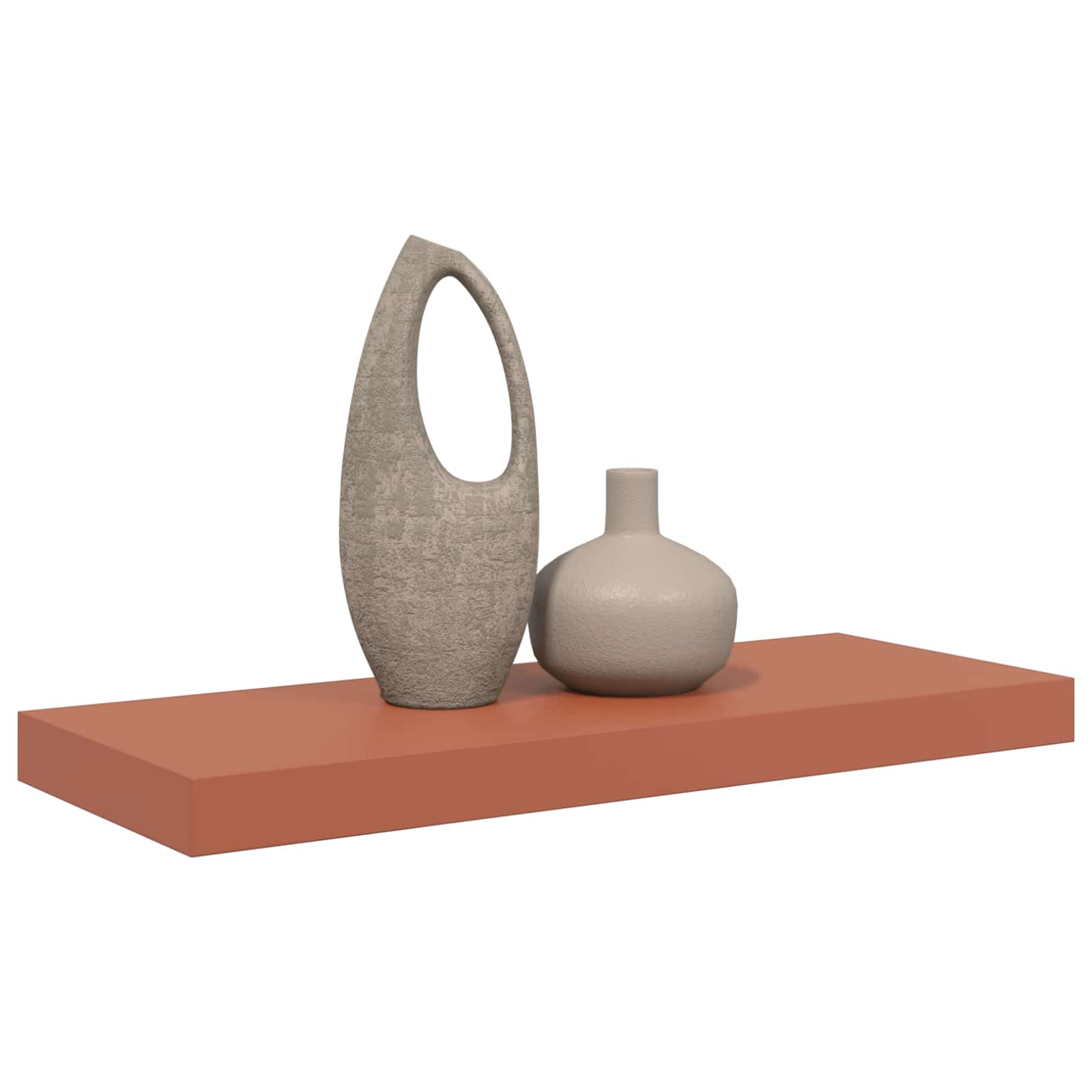 Wandplank Wandgemonteerd Rood 60 x 23 x 4 cm Bewerkt hout is nu te koop bij PeponiXL, paradijselijk wonen!