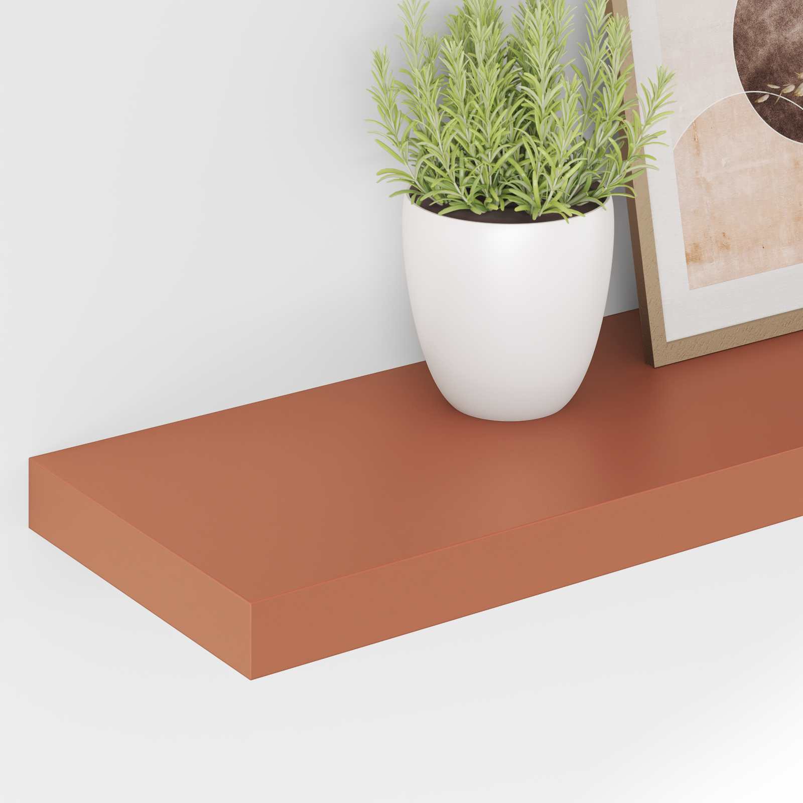 Wandplank met opslag 4 pcs Rood 120 x 23,5 x 4 cm Bewerkt hout is nu te koop bij PeponiXL, paradijselijk wonen!